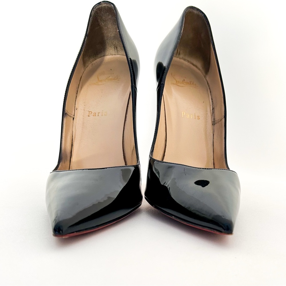 Christian Louboutin So Kate Black Patent Leather High Heel Pointed Toe Pumps 41 - Picture 4 of 11